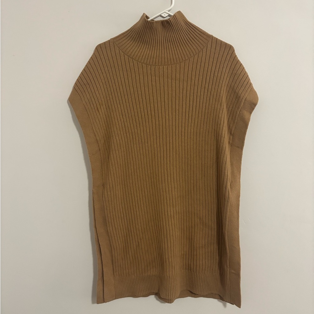 Banana Republic Camel Ribbed Knit Top - Picture 1 of 7